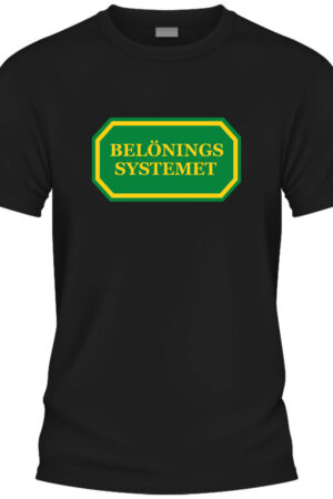 Belöningssystemet t-shirt svart med tryck