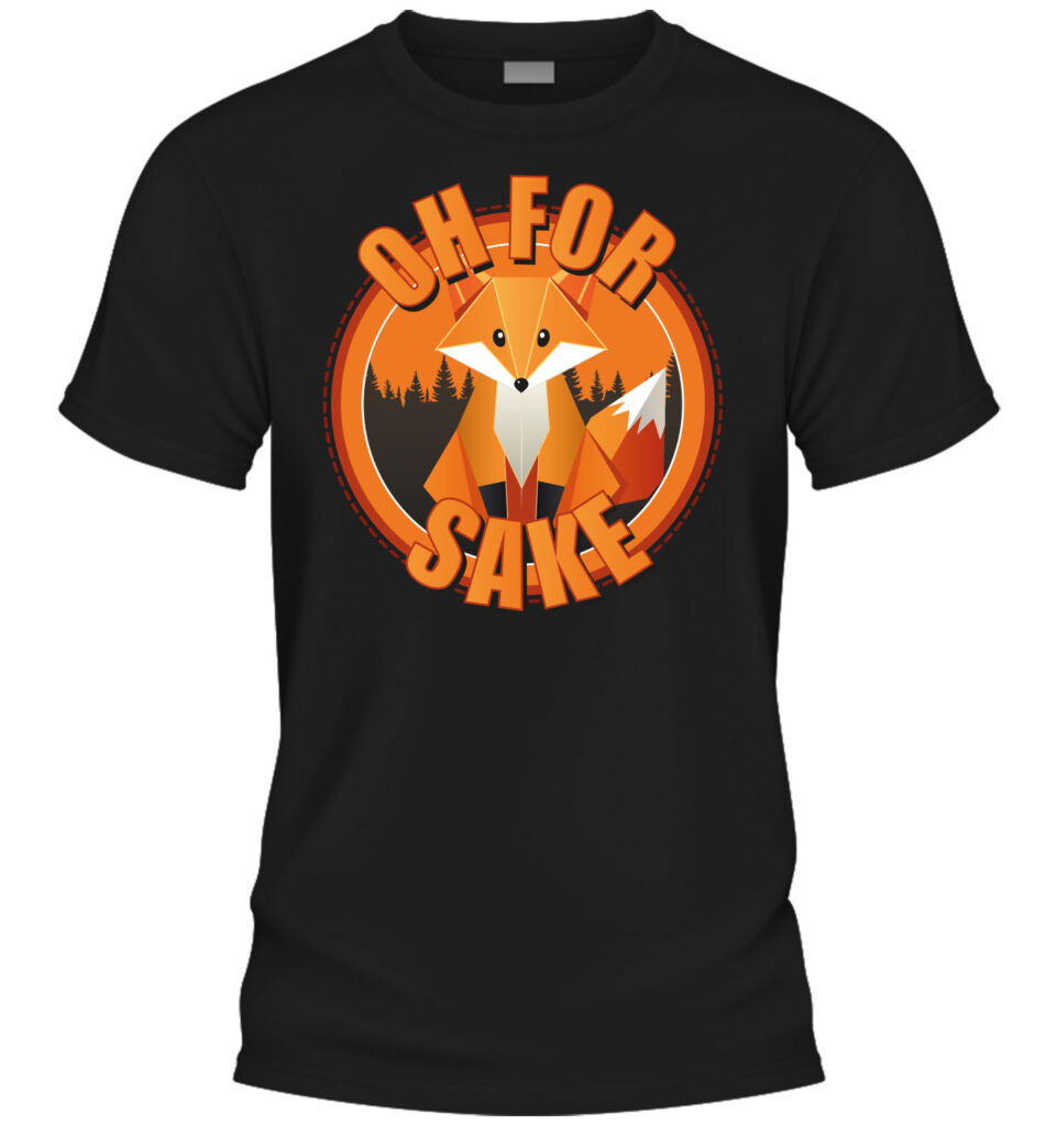 Oh for FOX sake - T-shirt svart