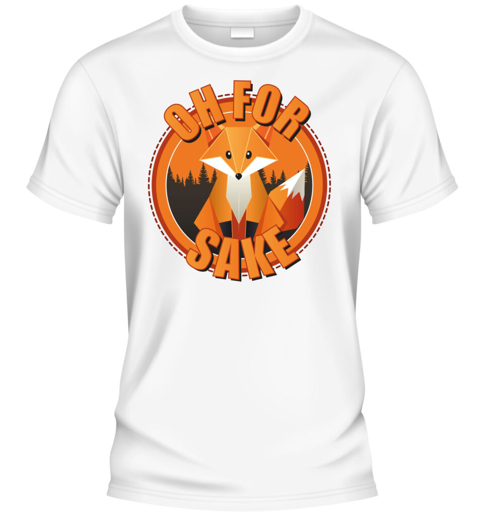 Oh for FOX sake - T-shirt vit