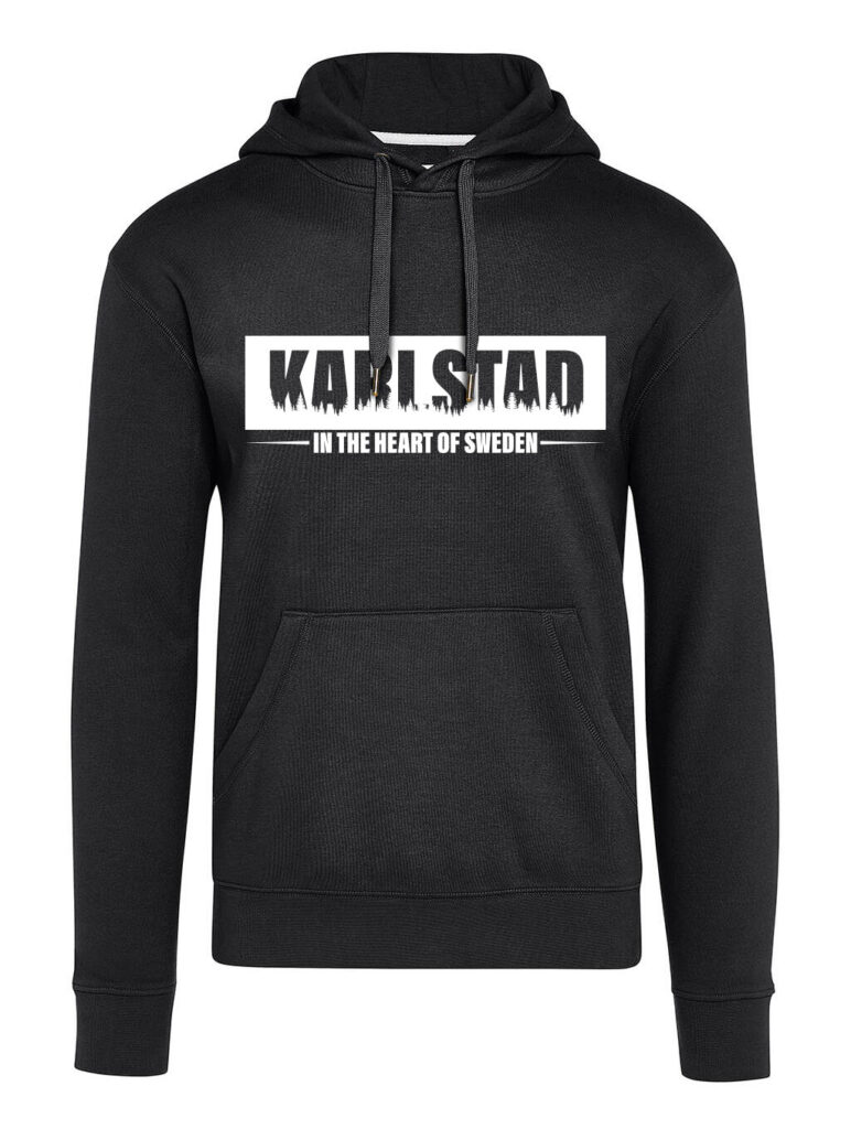Karlstad - In the heart of sweden Hoodie svart