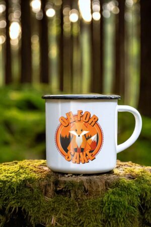 Oh For Fox Sake Emaljmugg