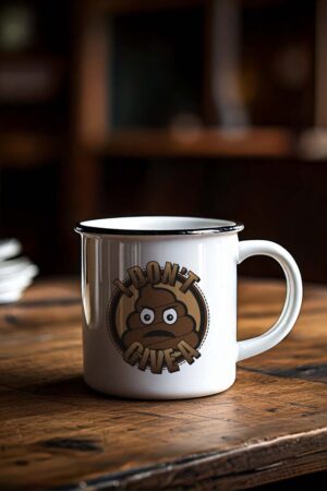 I don't give a... Emaljmugg