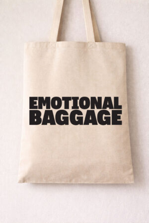 Emotional baggage tote bag