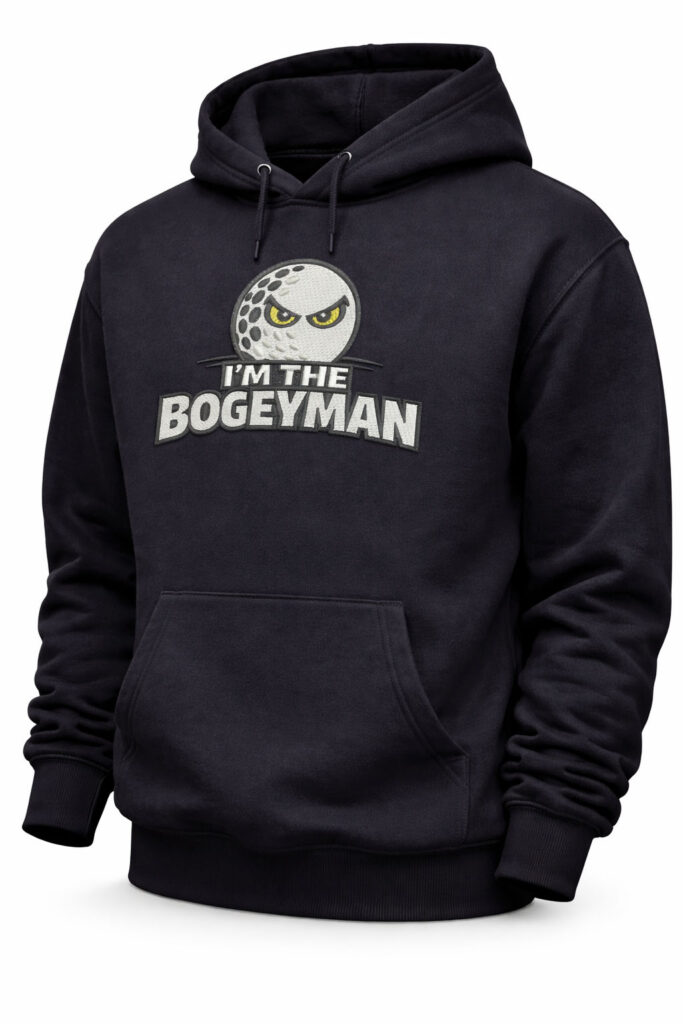 I'm the bogeyman - Golfinspirerad hoodie med hoodie. Stor brodyr.